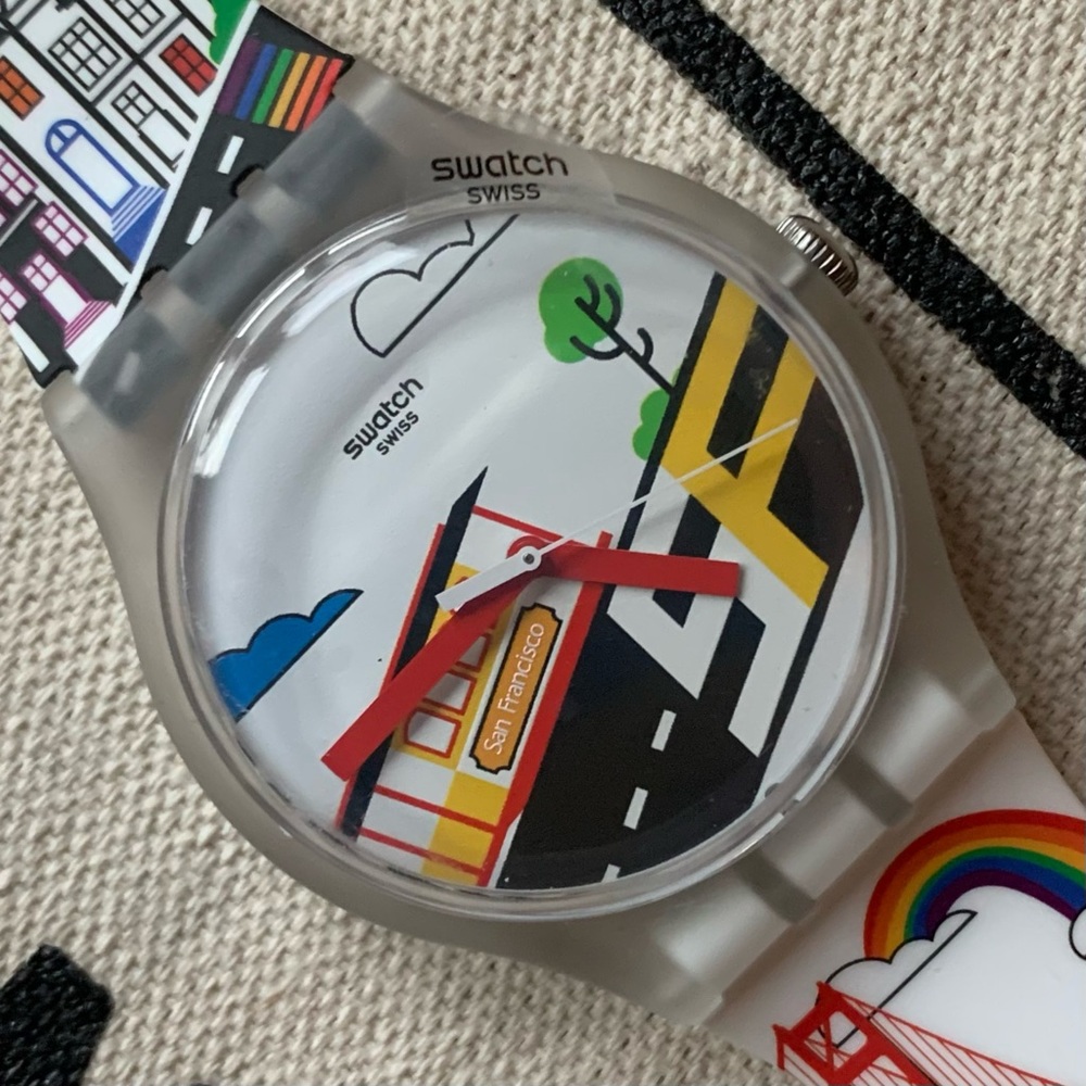 Swatch Watch: Destination San Francisco, NWT, New Gent 41mm